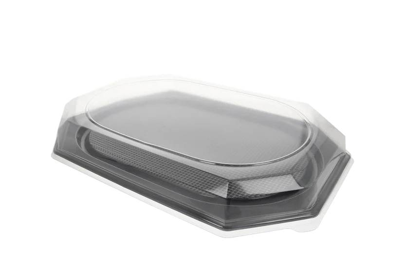 Cateringschaal 8-Hoekig 55x36cm + Deksels {100st}
