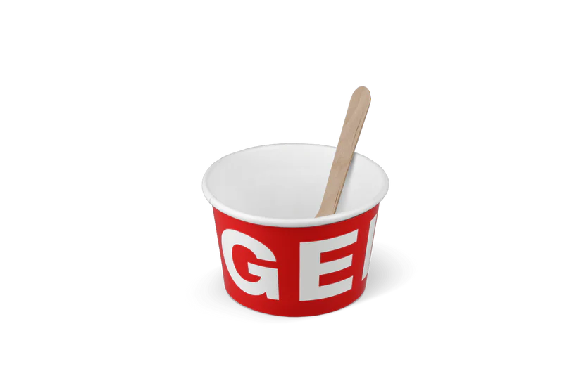 IJsbeker 120ml Ø78mm 4oz karton GELATO {1000st}