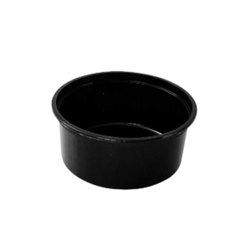Soeppot rond Zwart 350cc 115x50mm QC 500st