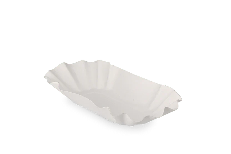 Papieren Tray Ovale Schotel Nr.1 105x175x30mm P16 250st