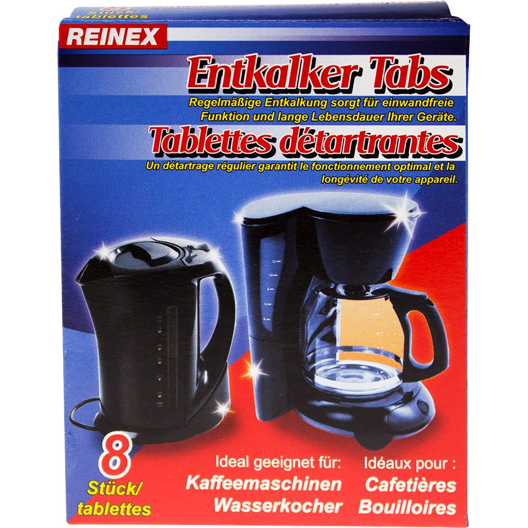 Ontkalker Tabletten tbv Koffieapparaat/Waterkoker 16gr x 8st