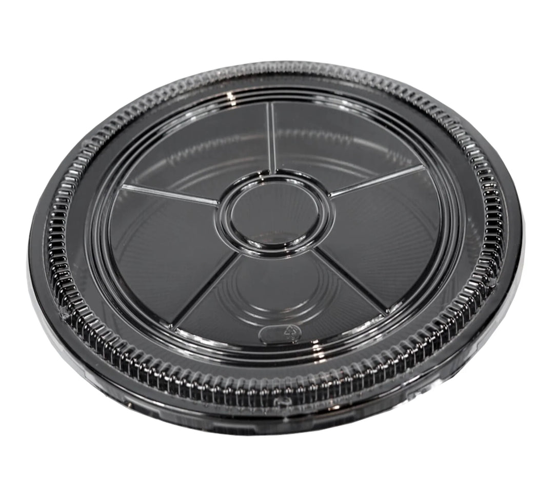 Sushitray + Deksel Zwart ROND 321x48mm HP63 {100st}