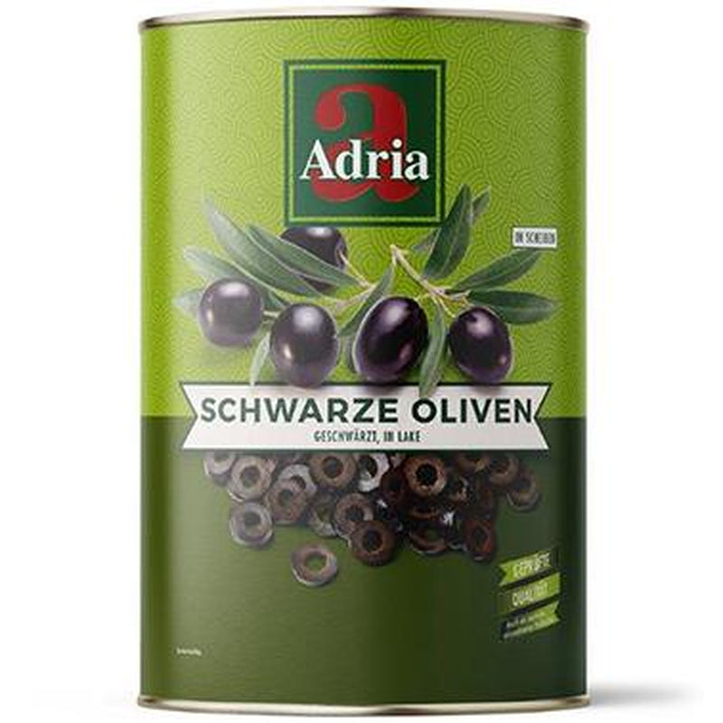 Zwarte Olijven Schijven 5kg Blik