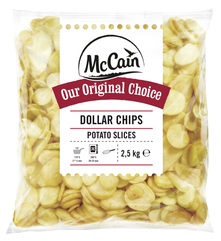 Dollar Chips Aardappelschijfjes McCain 4x2.5kg