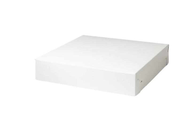 Gebaksdoos 40x40x8cm Blanco 50st