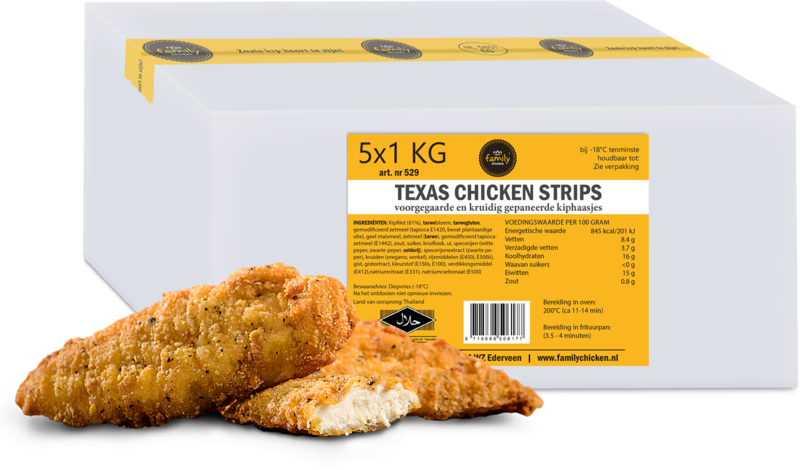 Hot Texas Strips 5x1kg / 95st