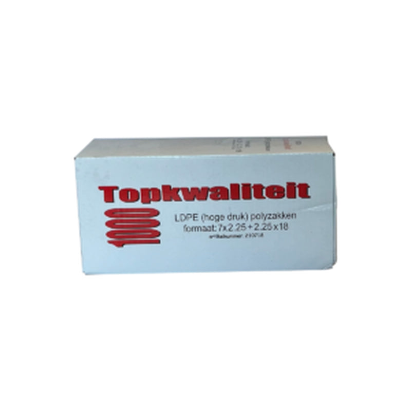 Polyzak 7+5x18cm LDPE 1000st