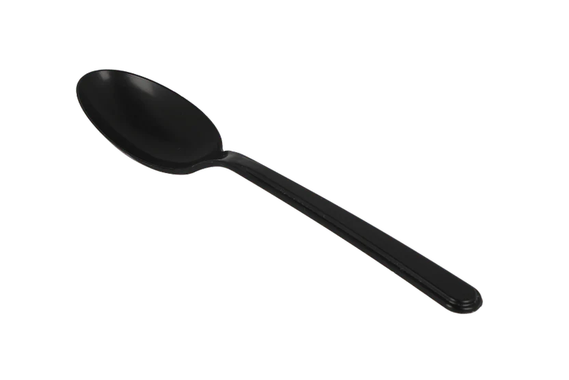Plastic Lepel 18cm Zwart 10x100st