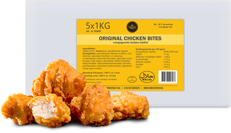 Chicken Bites Original 5x1kg / 200st