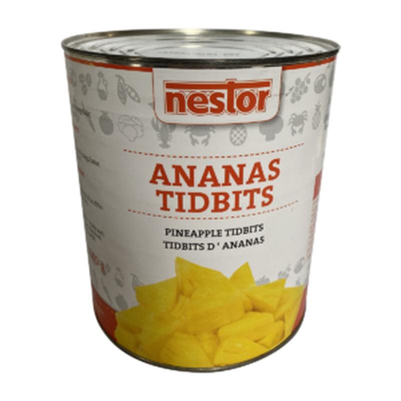 Ananas Stukjes Nestor 3kg Blik