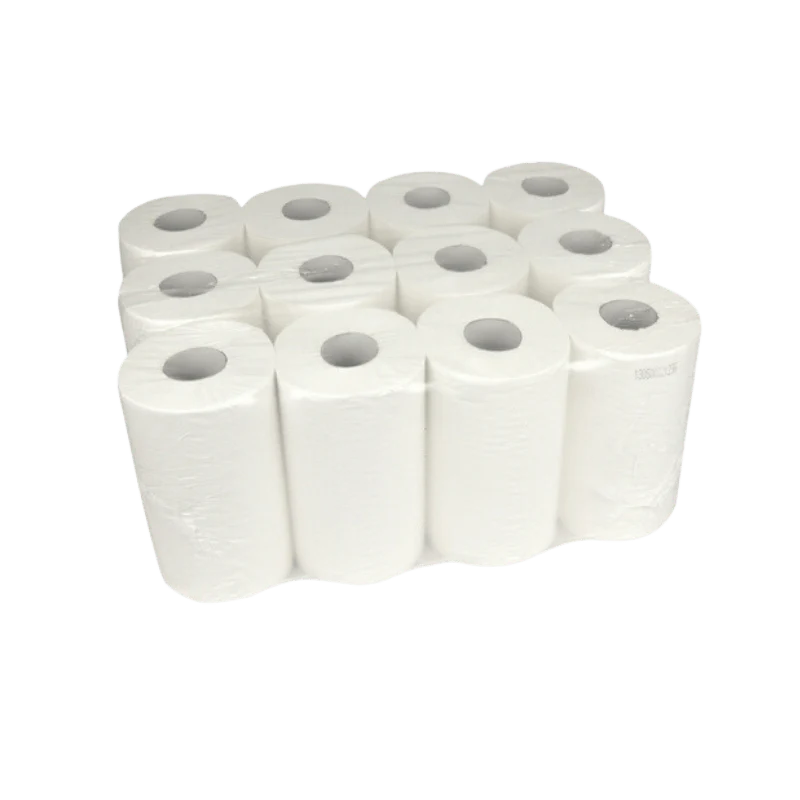 Poetsrol Mini 100% Cellulose Wit Extra Zwaar 12st