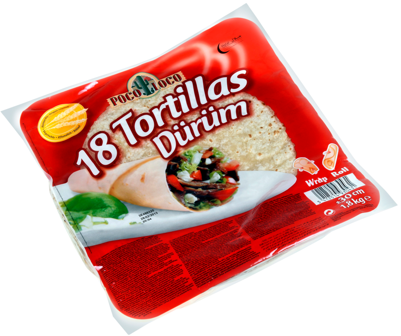 Durum/Wrap 30cm Poco Loco 6x18st