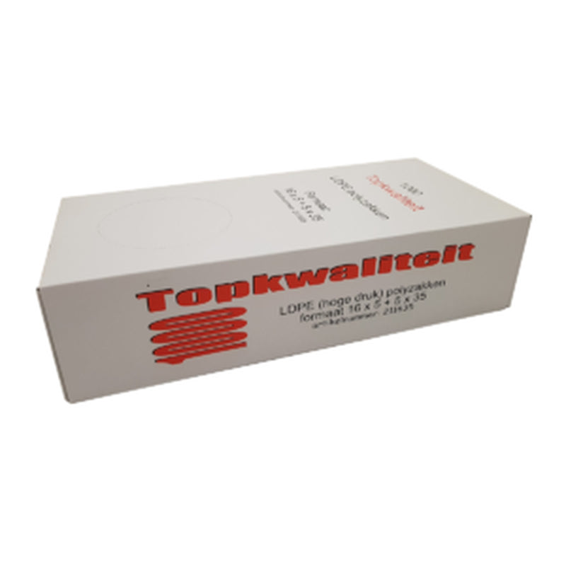 Polyzak 16 +5x35cm LDPE 1000st