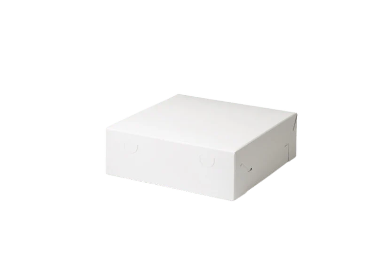 Gebaksdoos 25x25x8cm Blanco 100st